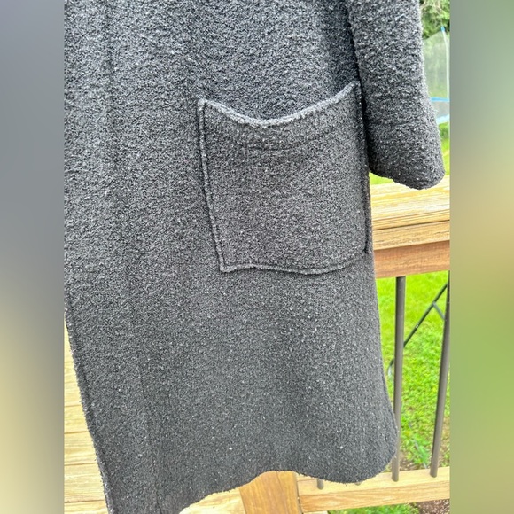 Eileen Fisher Boiled wool cardigan coat pockets - Picture 3 of 5